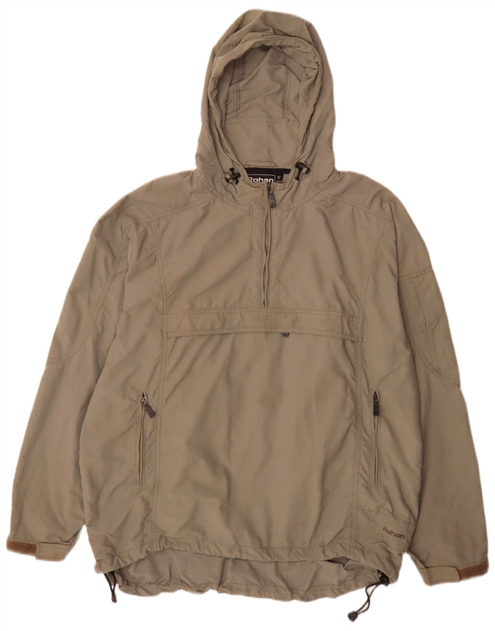 Giacca antipioggia da uomo con cappuccio Rohan UK 42 XL Poliammide grigia