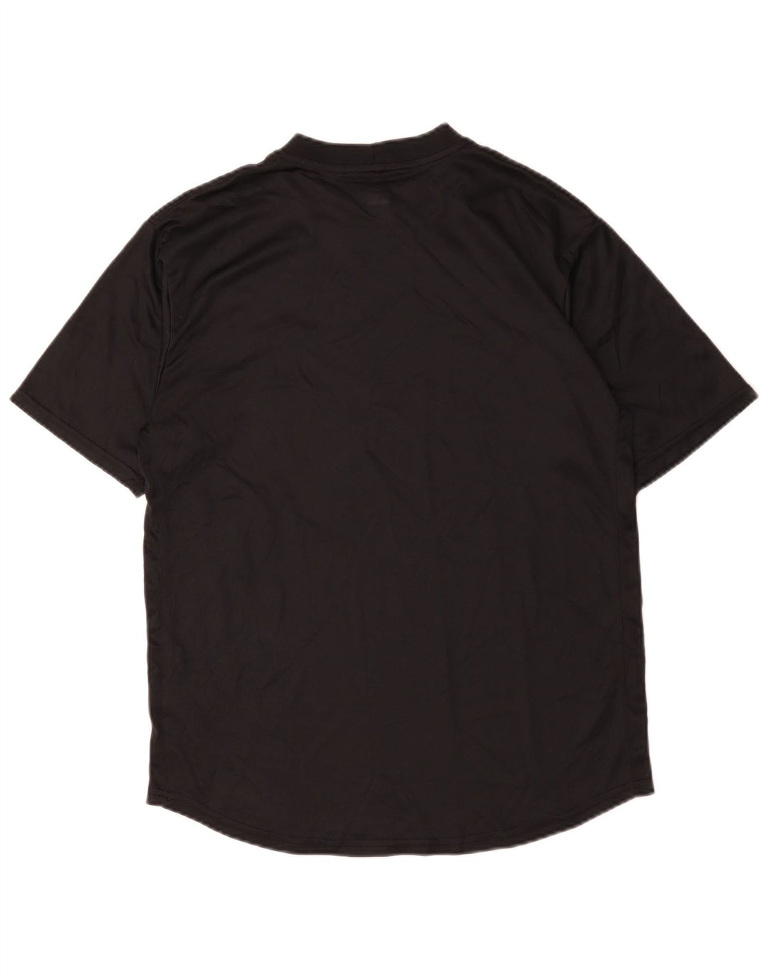 T-shirt Nike da uomo Dri Fit, top in poliestere nero medio