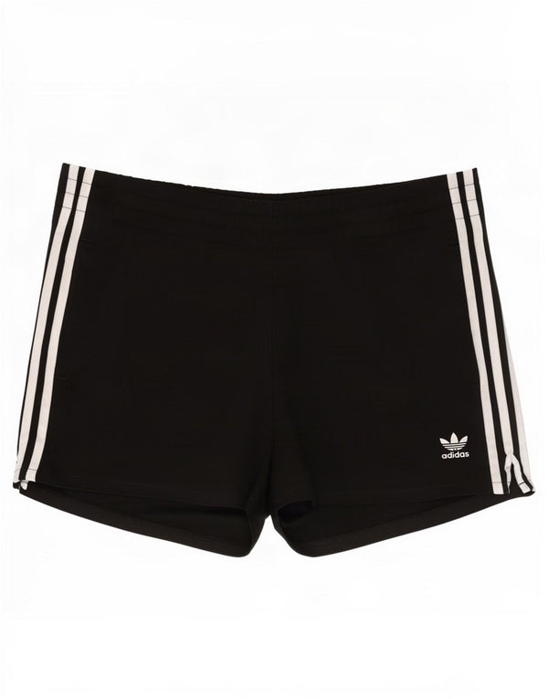 Pantaloncini sportivi Adidas da donna UK 12 medio nero poliestere