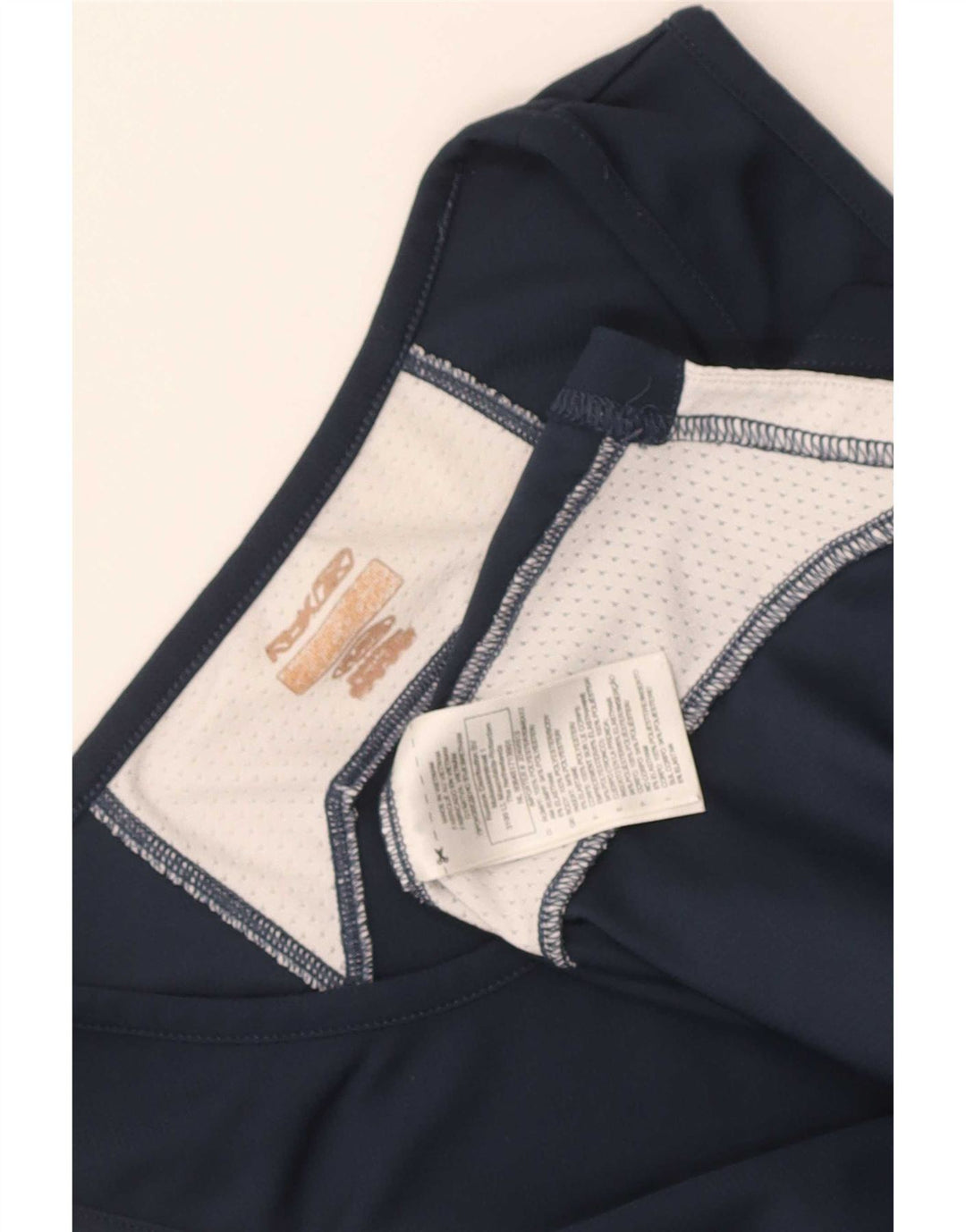 Canotta Reebok da donna UK 12 Medium Navy Blue Colourblock Poliestere