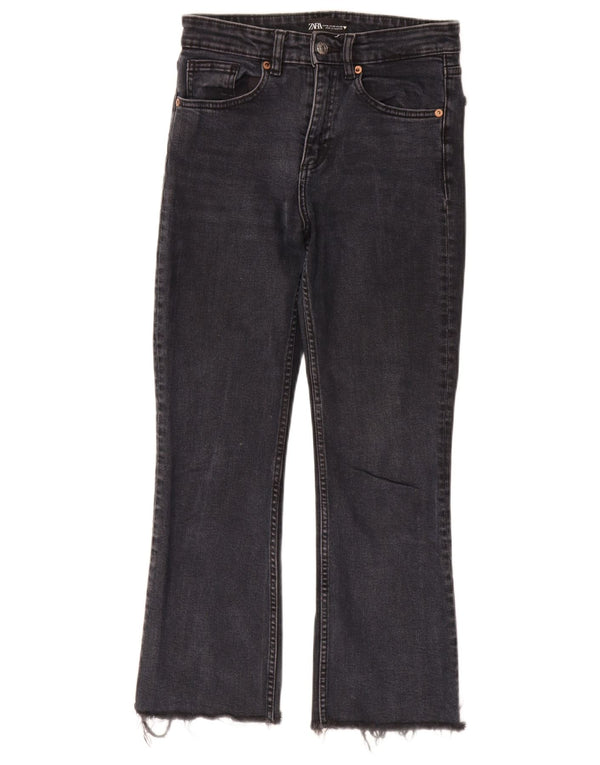 Jeans Bootcut da donna Zara EU 36 XS W26 L27 Nero
