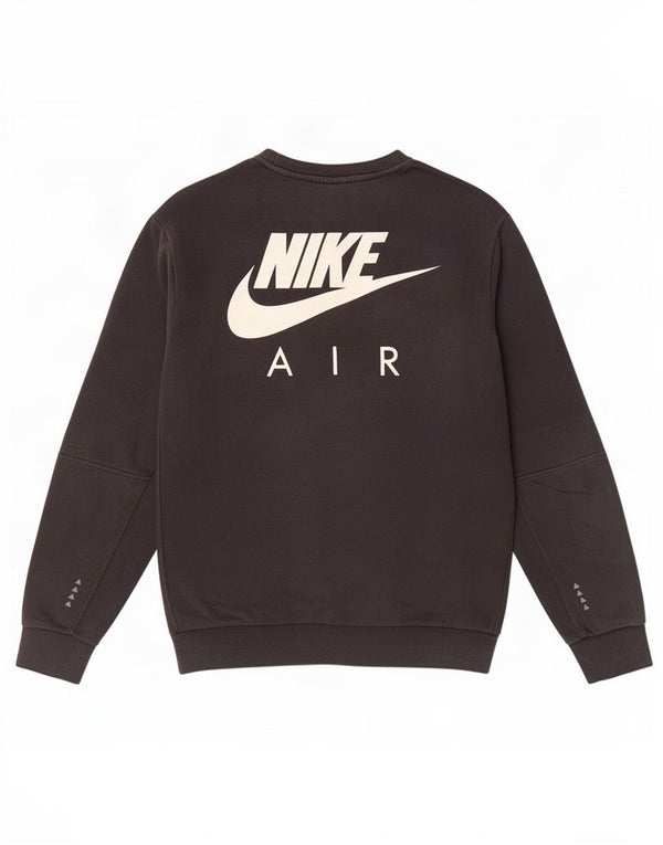 Felpa grafica Nike da uomo, maglione piccolo, cotone nero