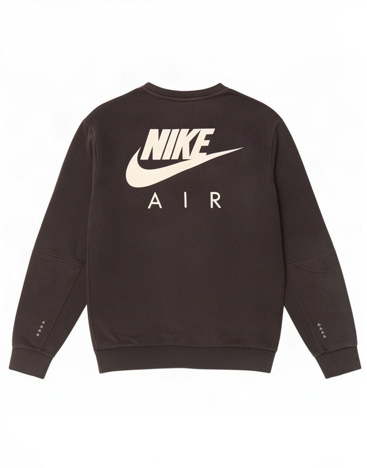 Felpa grafica Nike da uomo, maglione piccolo, cotone nero