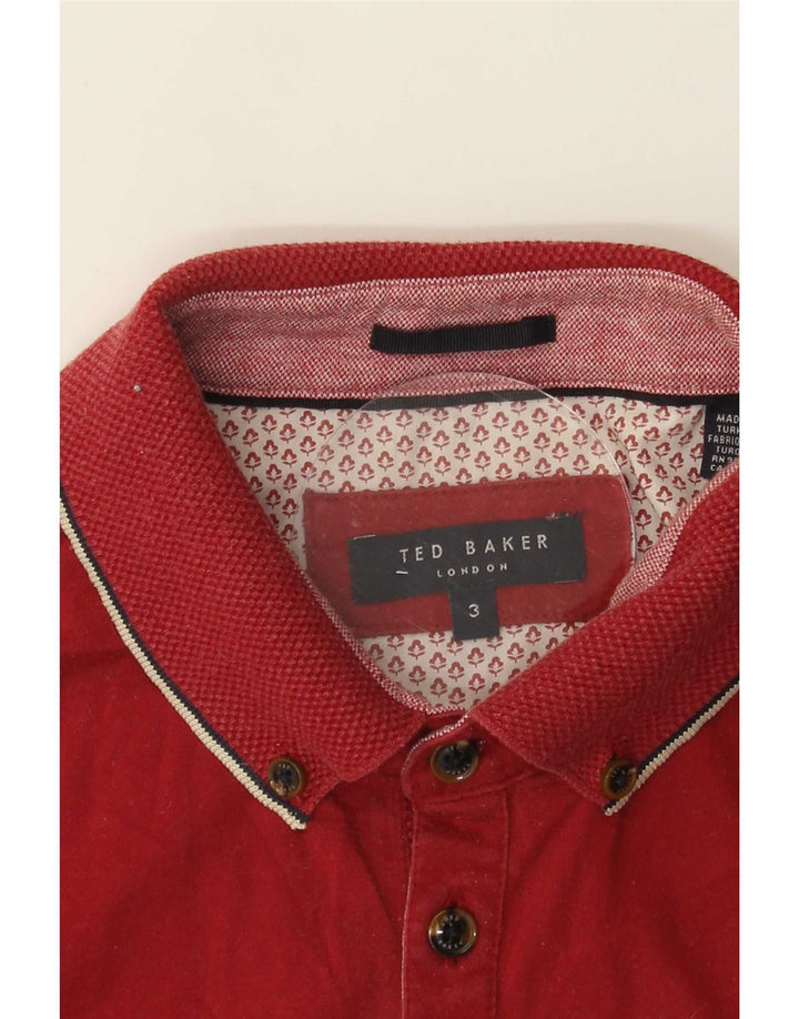 Polo da uomo Ted Baker taglia 3 media rossa