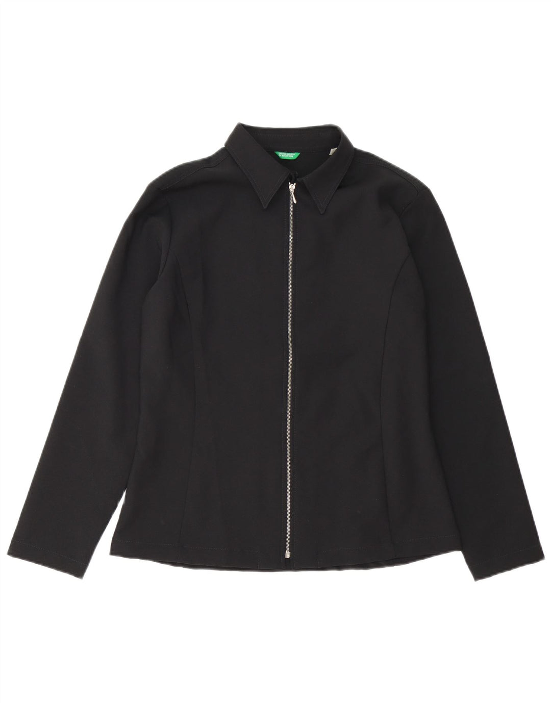 Camicia Camicetta Donna Benetton IT 46 Large Nero Poliestere