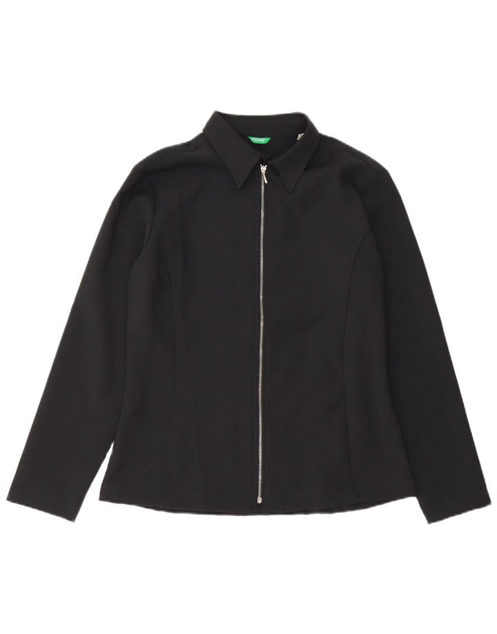 Camicia Camicetta Donna Benetton IT 46 Large Nero Poliestere