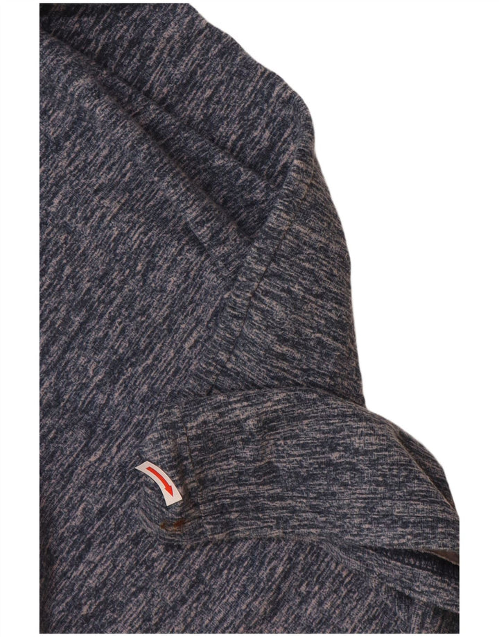 T-shirt da uomo HOLLISTER Top piccola in cotone screziato blu navy