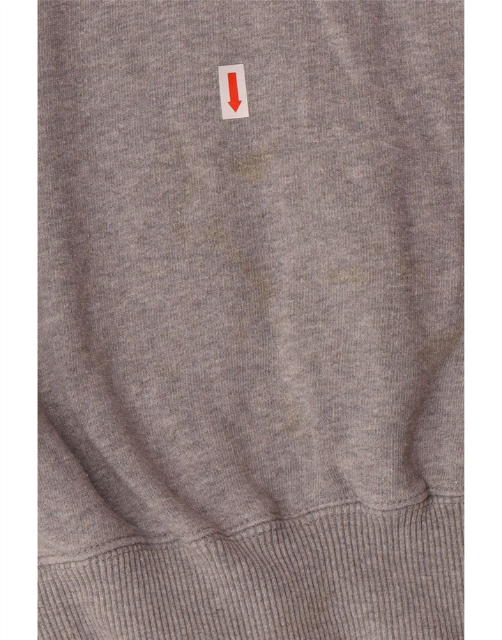 CHAMPION Womens Graphic Sweatshirt Jumper UK 14 Medium Grey Cotton