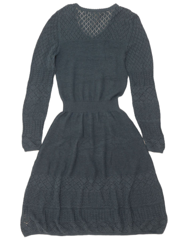 Abito maglione da donna Fat Face UK 8 piccolo cotone blu
