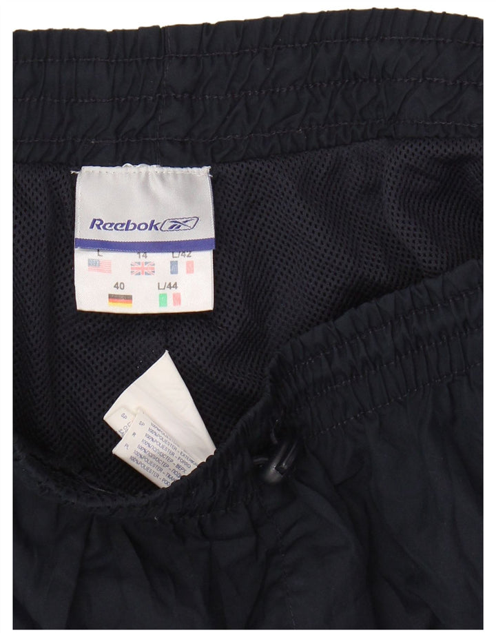 Pantaloncini sportivi REEBOK da donna UK 14 Large blu navy in poliestere