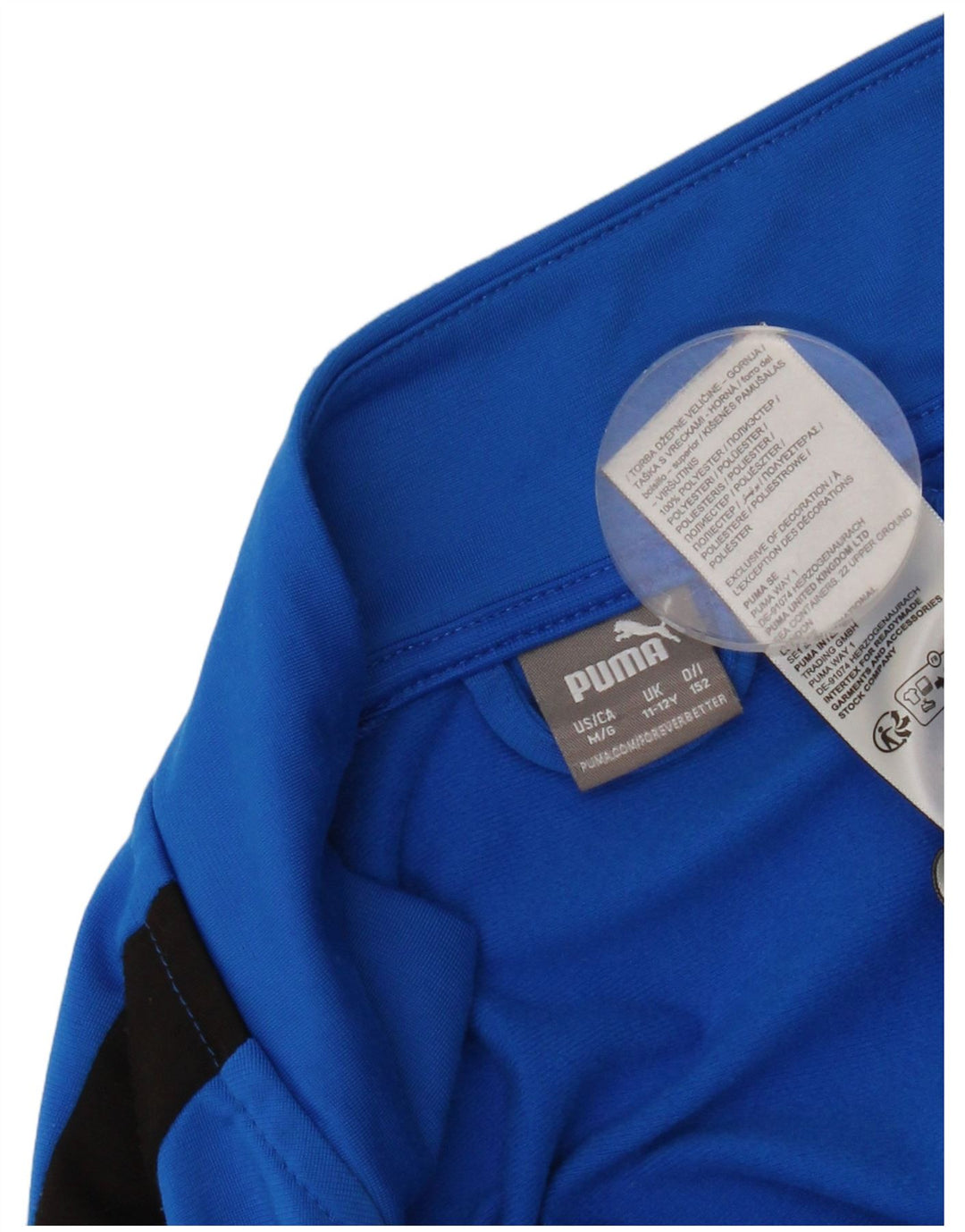 Puma Felpa con Stampa per Ragazzi 11-12 Anni Colore Blu Blocchi di Colore