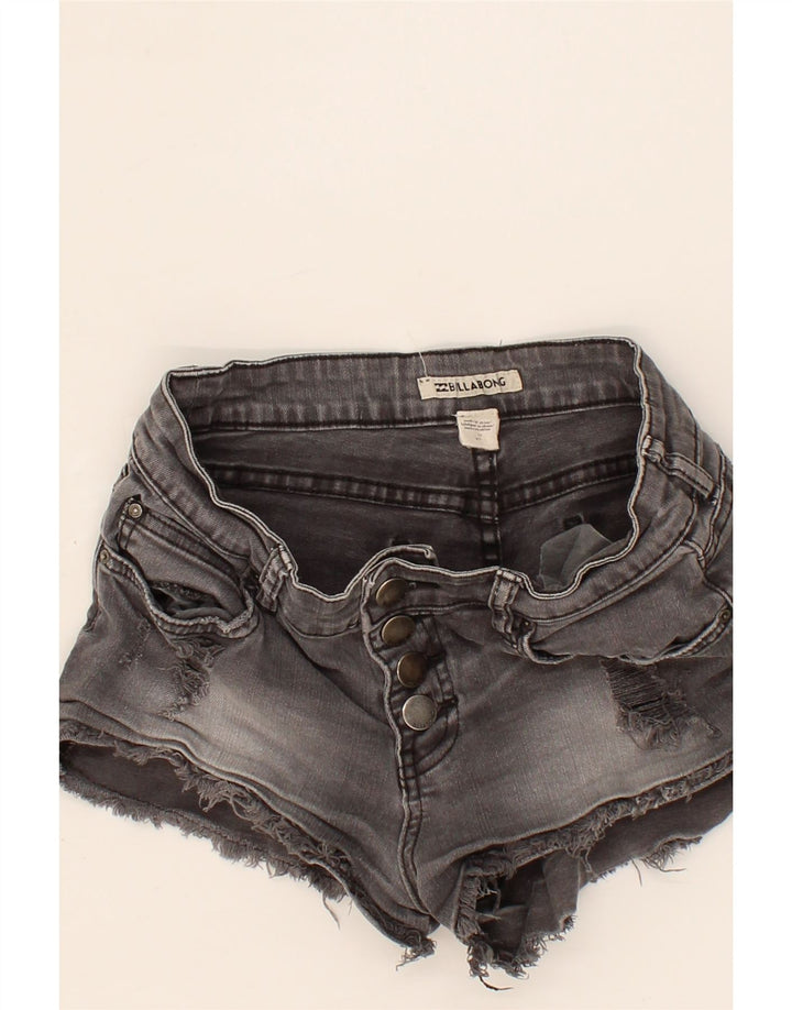 BILLABONG Womens Denim Shorts W25 XS  Grey Cotton Vintage Billabong and Second-Hand Billabong from Messina Hembry 