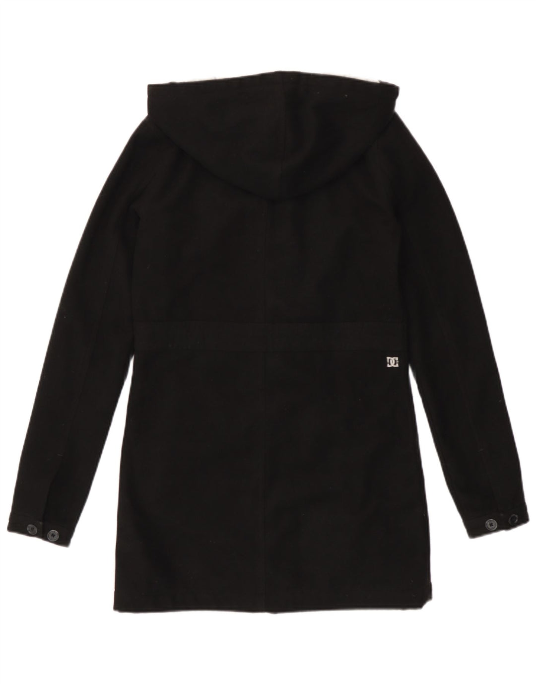 Giacca a vento con cappuccio da donna DC UK 10 piccola in poliestere nero
