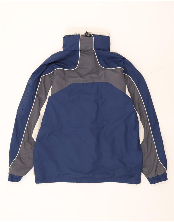 Giacca da sci da uomo Columbia vestibilità ampia con cappuccio UK 36 Small Blu Navy Colourblock
