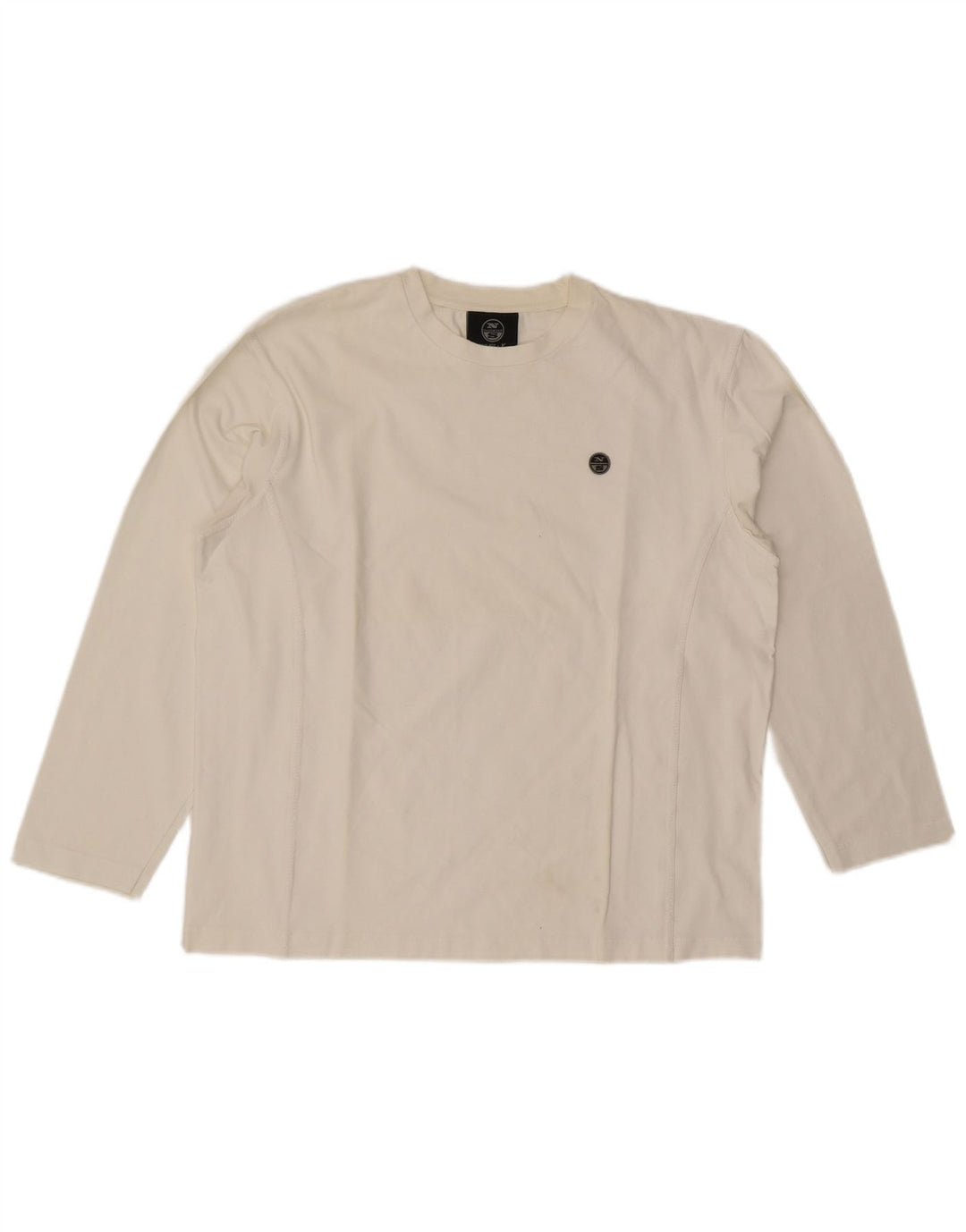 Maglia North Sails da uomo a maniche lunghe grande bianca