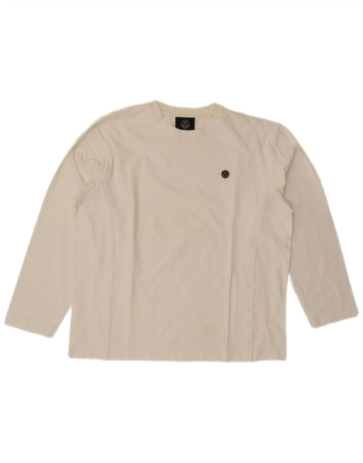 Maglia North Sails da uomo a maniche lunghe grande bianca