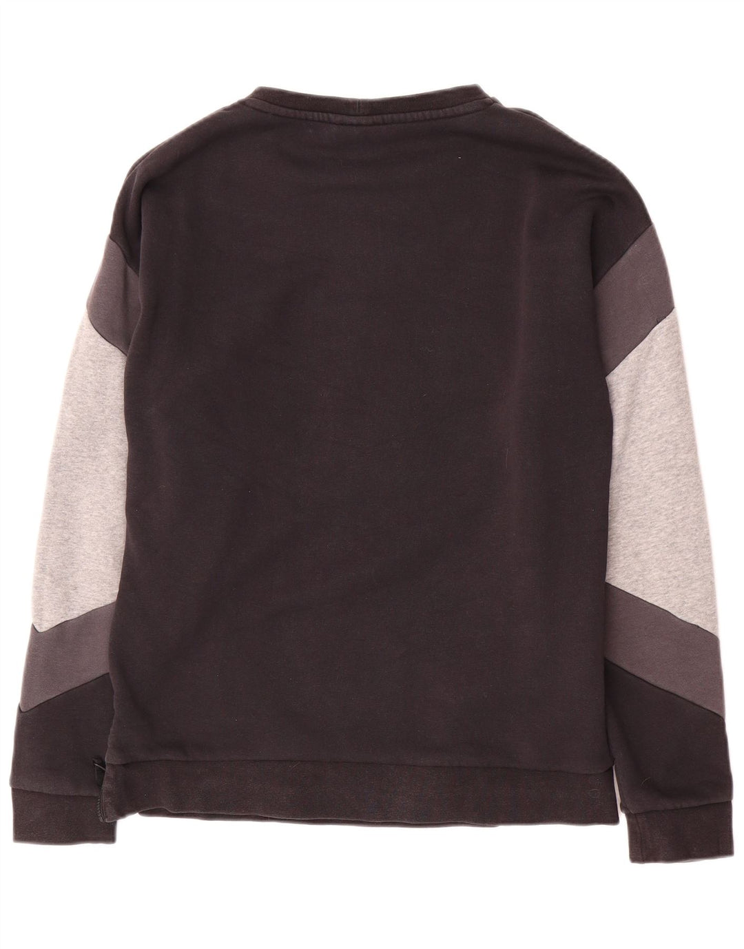 Felpa con grafica Nike da uomo, piccola, in cotone color block nero