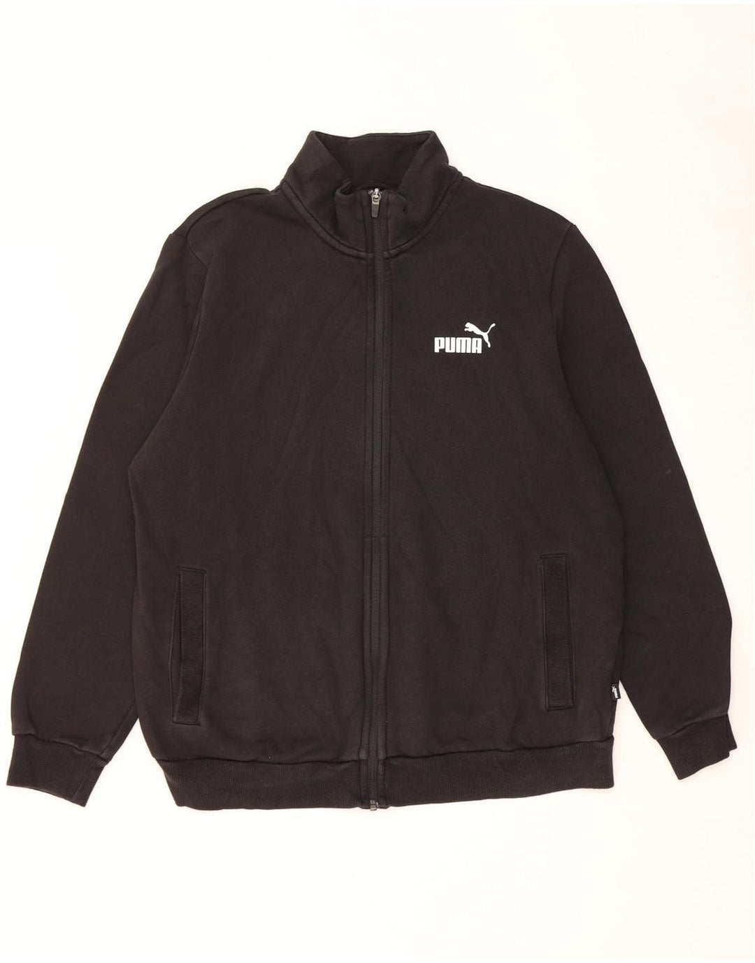 Giacca da tuta da uomo Puma Large in cotone nero