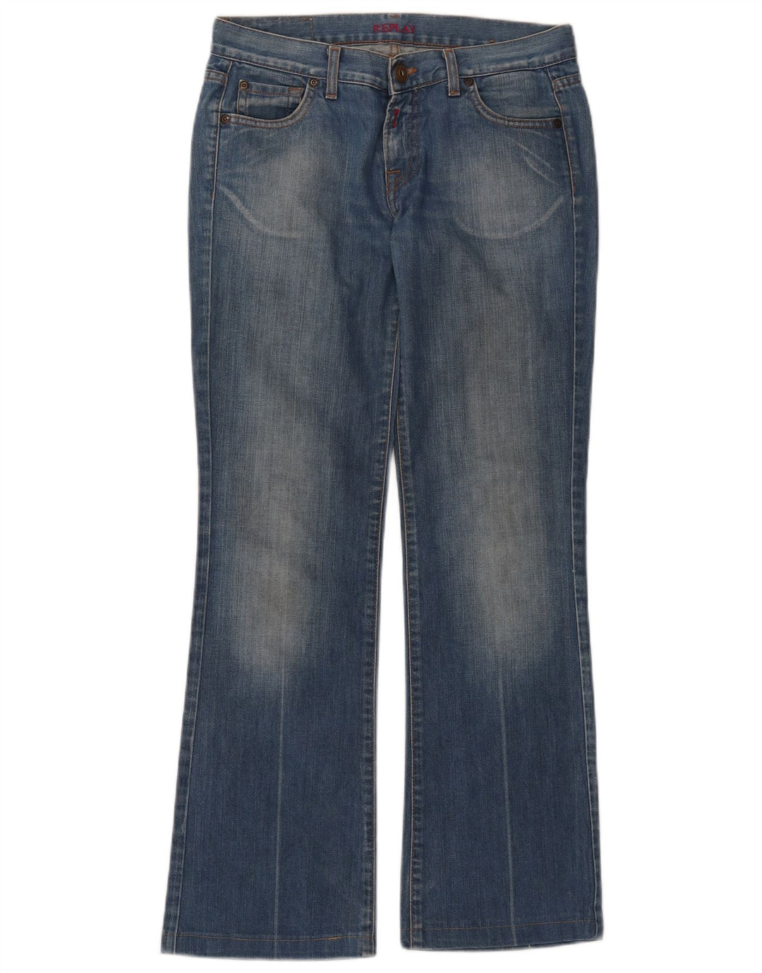 Jeans bootcut da donna Replay W27 L30 cotone blu