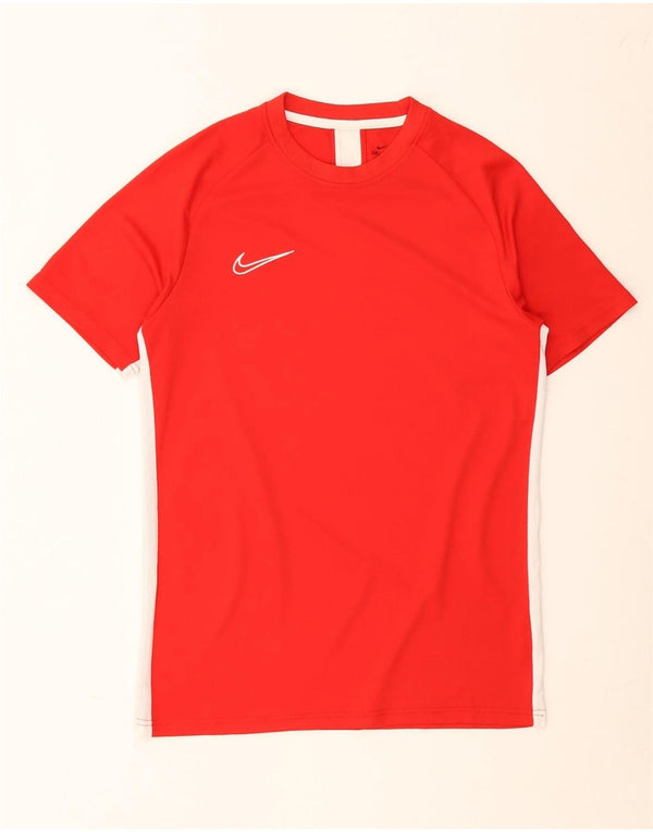 T-shirt Nike Dri Fit da uomo, colore rosso medio, color block