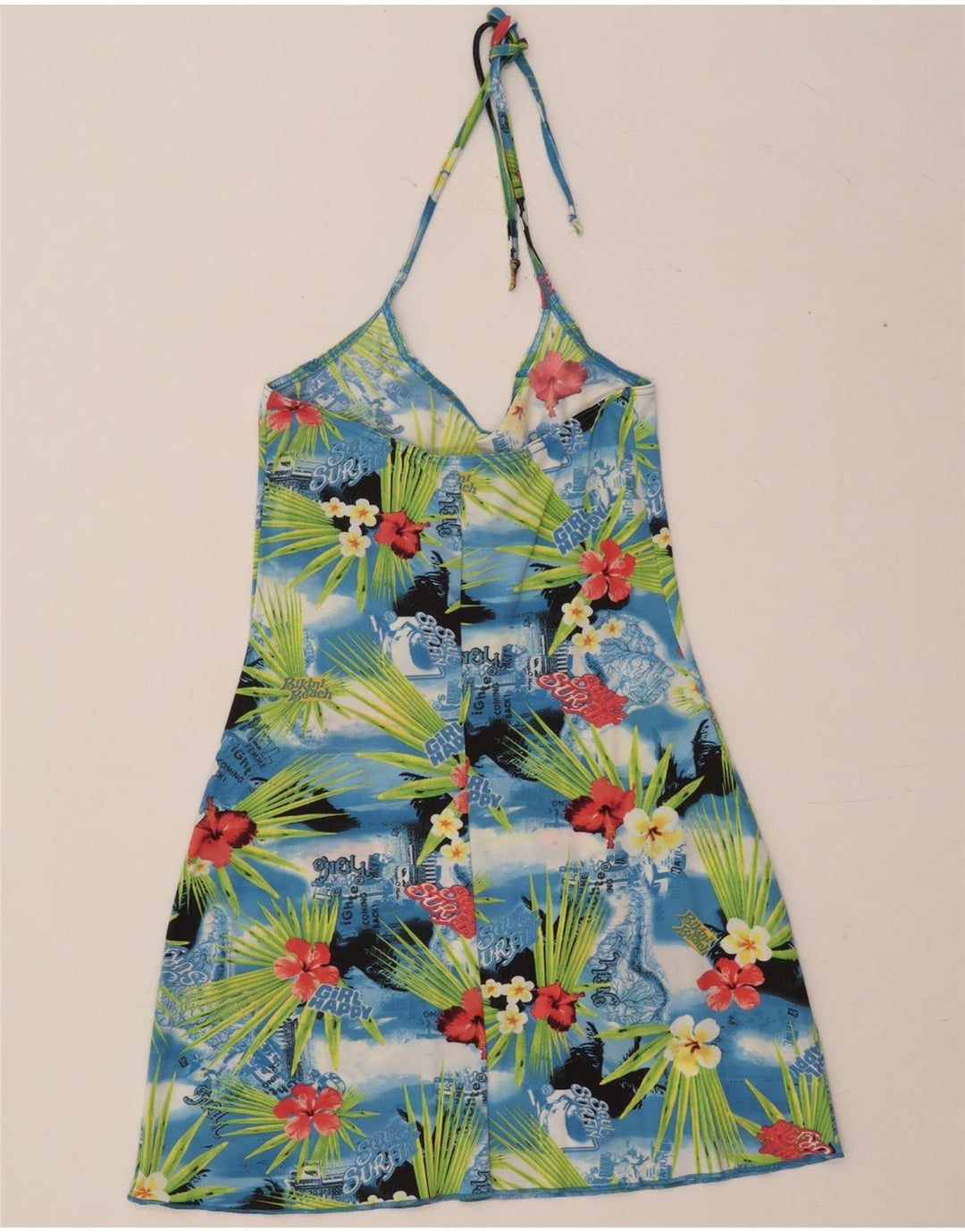 Abito da donna O'NEILL Halter UK 14 Grande poliammide floreale multicolore