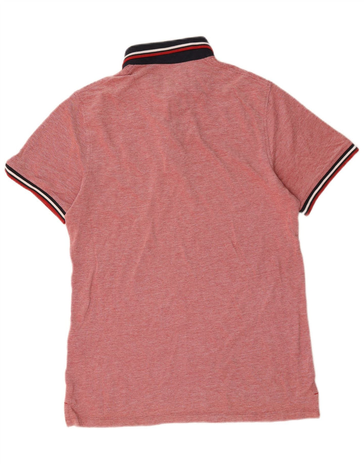 Polo da uomo Jack & Jones grande rossa in cotone color block