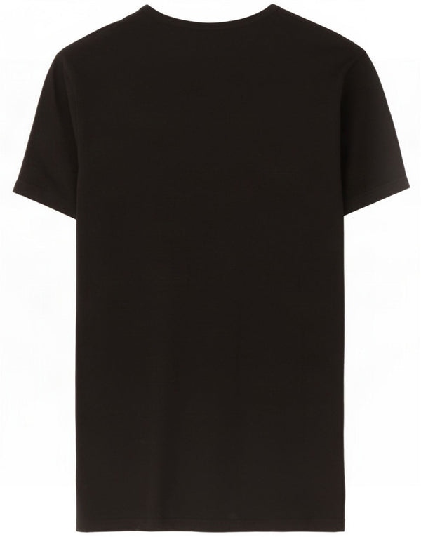 Kappa Mens T-Shirt Top Large Black Cotton