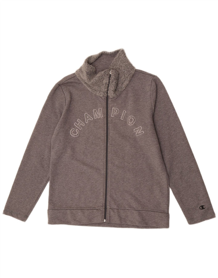 Giacca sportiva da donna con grafica Champion UK 14 Cotone grigio medio
