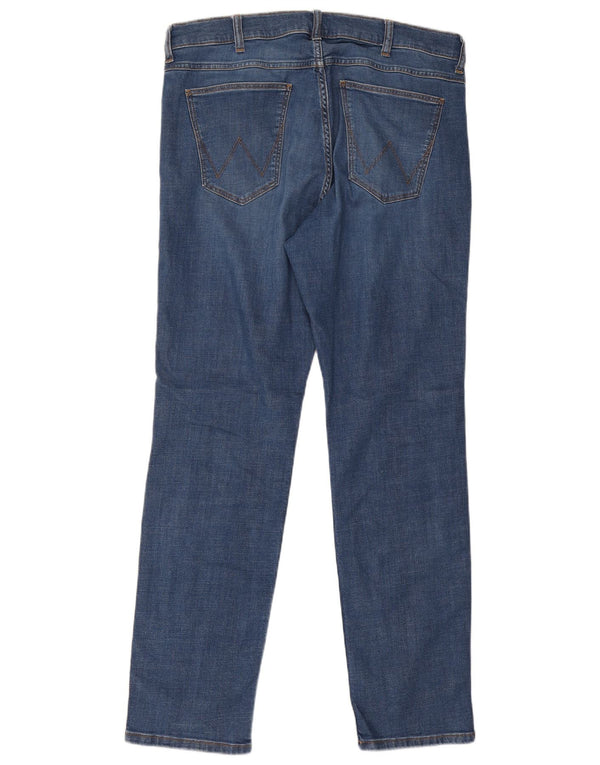 Jeans dritti da uomo Wrangler Greensboro W36 L32 cotone blu
