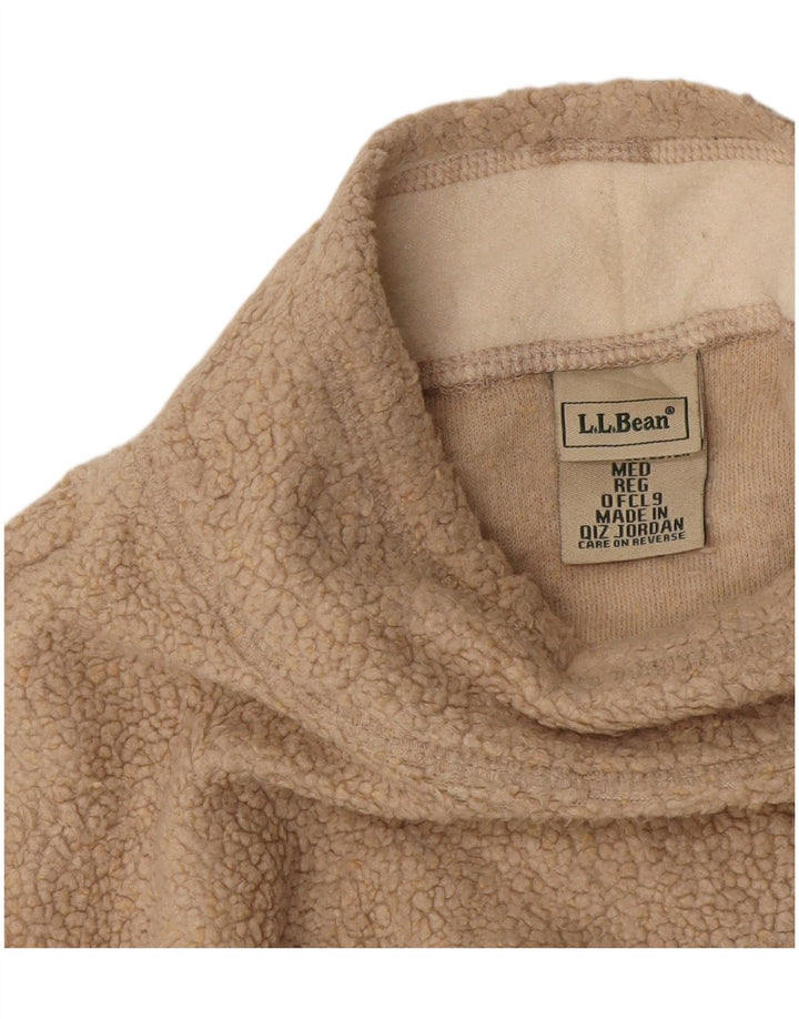 Maglione in pile da donna L.L.Bean UK 14 Acrilico beige medio