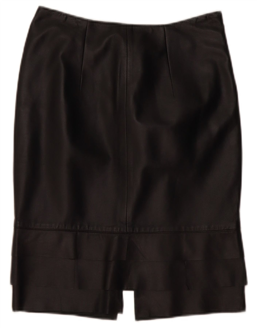 ROBERTA SCARPA Gonna a vita alta da donna US 6 media W26 in pelle nera