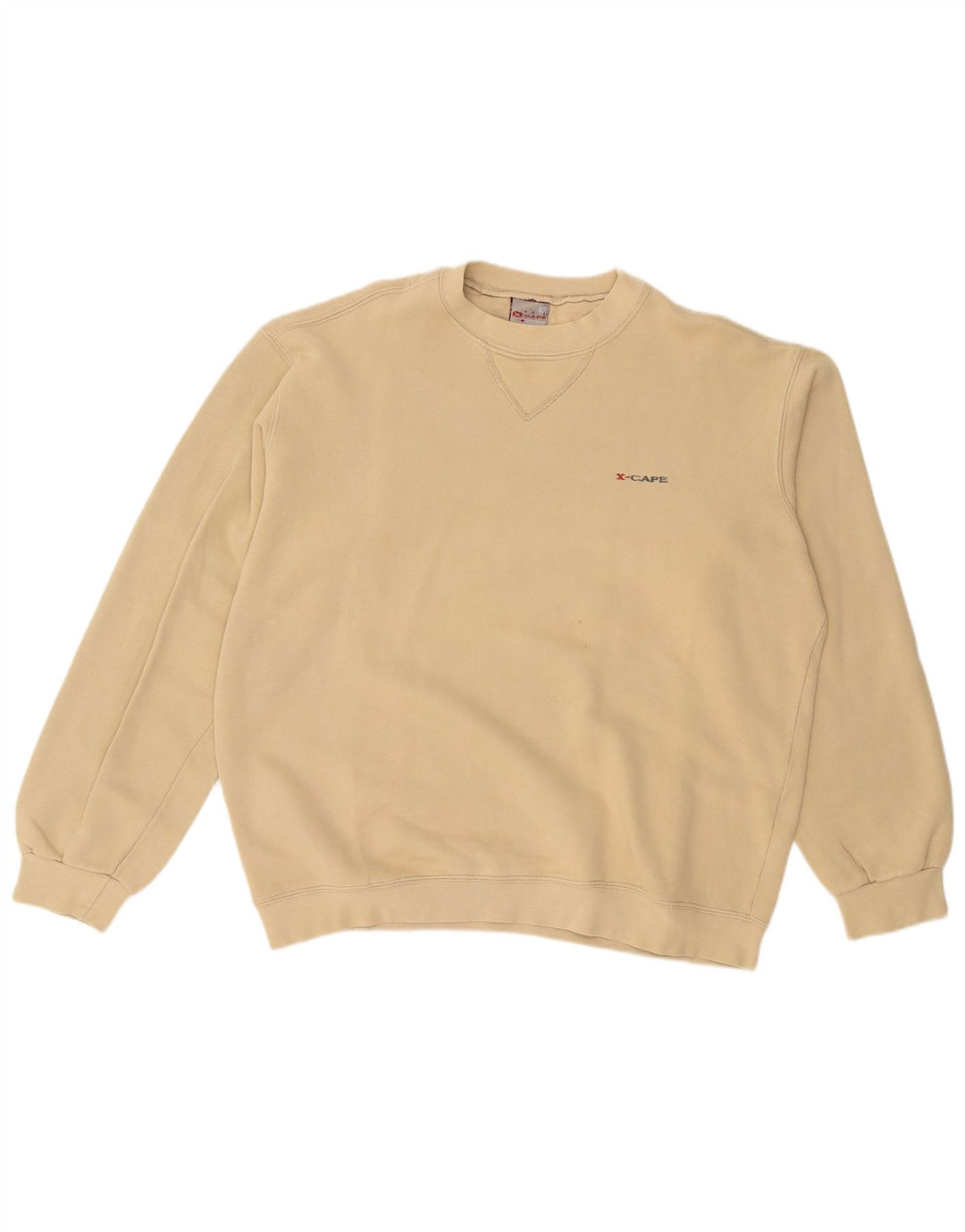 Felpa da uomo X-CAPE Maglione grande in cotone beige
