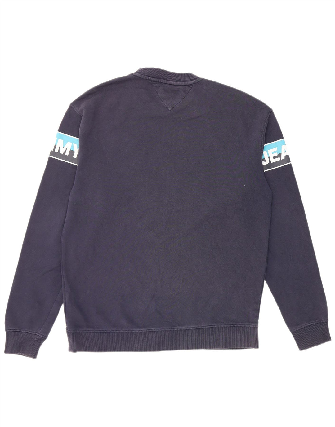 Tommy Hilfiger Uomo Felpa grafica Maglione Medium Blu Navy Colourblock