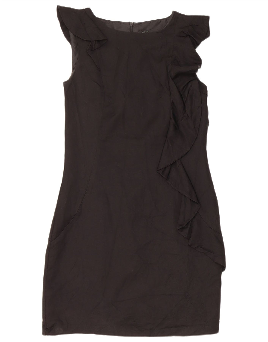Abito tubino senza maniche da donna Oasis UK 10 piccolo in viscosa nera