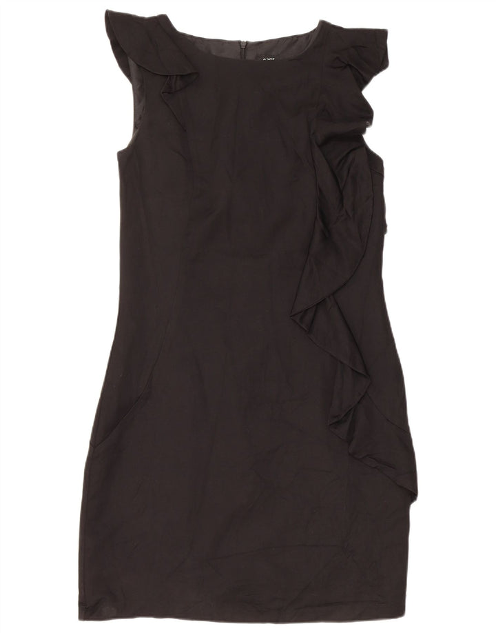 Abito tubino senza maniche da donna Oasis UK 10 piccolo in viscosa nera