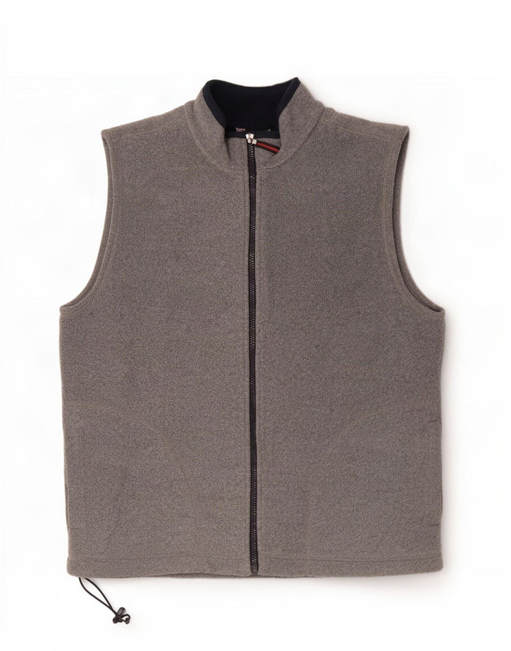 Gilet in pile Marks & Spencer da uomo blu Harbour UK 40 grande poliestere grigio
