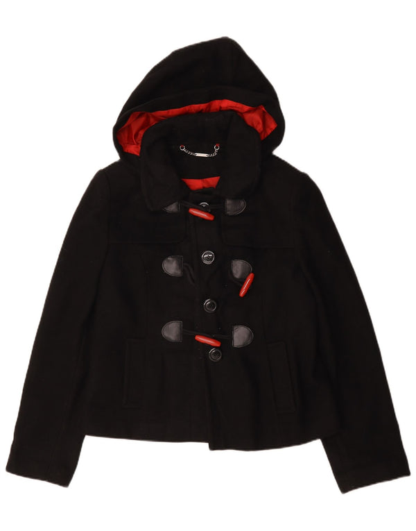 Borsone con cappuccio da donna Laura Ashley UK 12 medio in lana nera