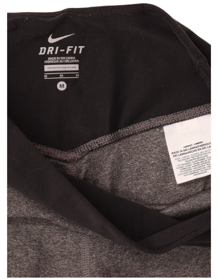 Leggings Dri Fit da donna NIKE UK 12 Poliestere color block grigio medio