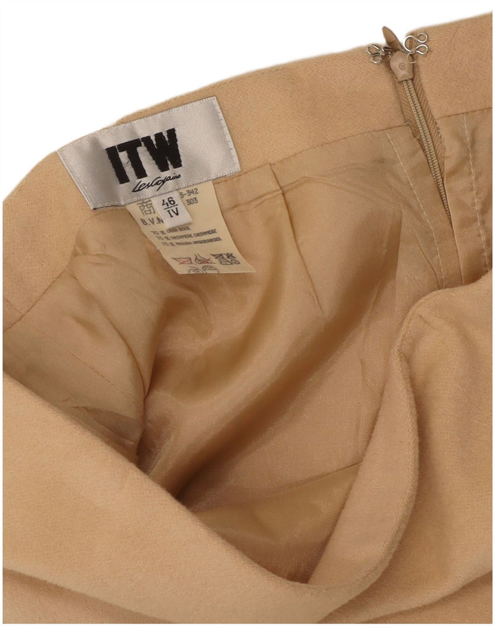 Gonna tubino da donna Les Copains IT 46 Large W30 Beige Lana