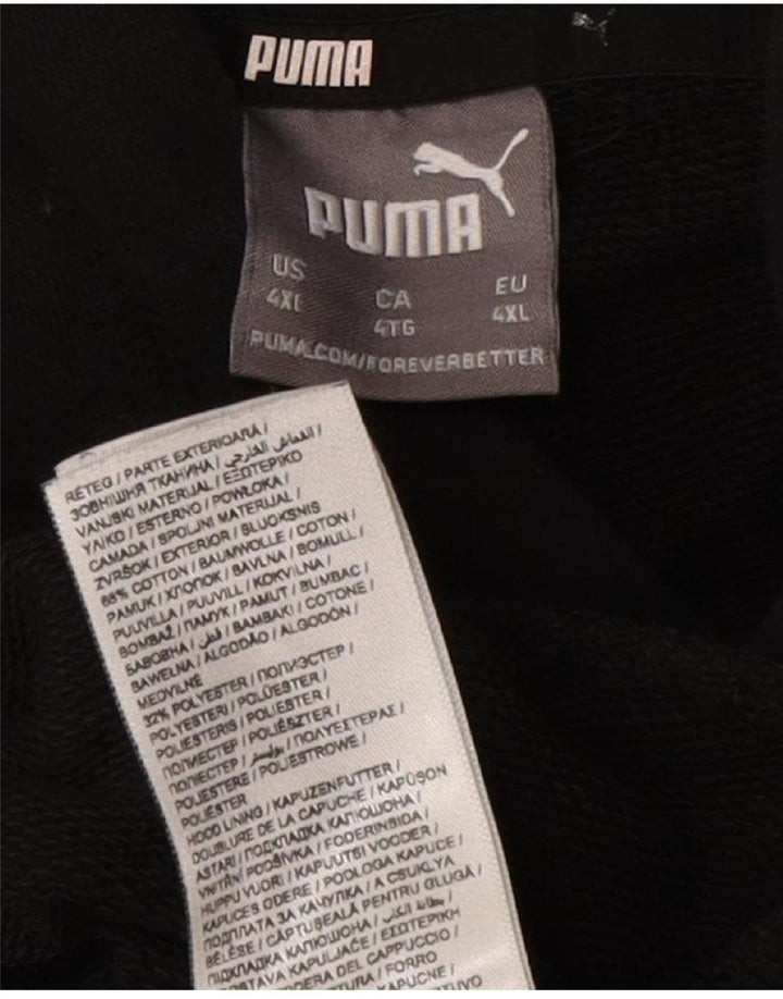 Felpa con cappuccio da uomo Puma 4XL cotone nero