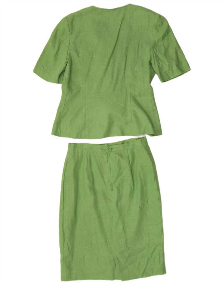 Luisa Spagnoli set gonna da donna a 3 bottoni in 2 pezzi IT 44 medio W30 verde