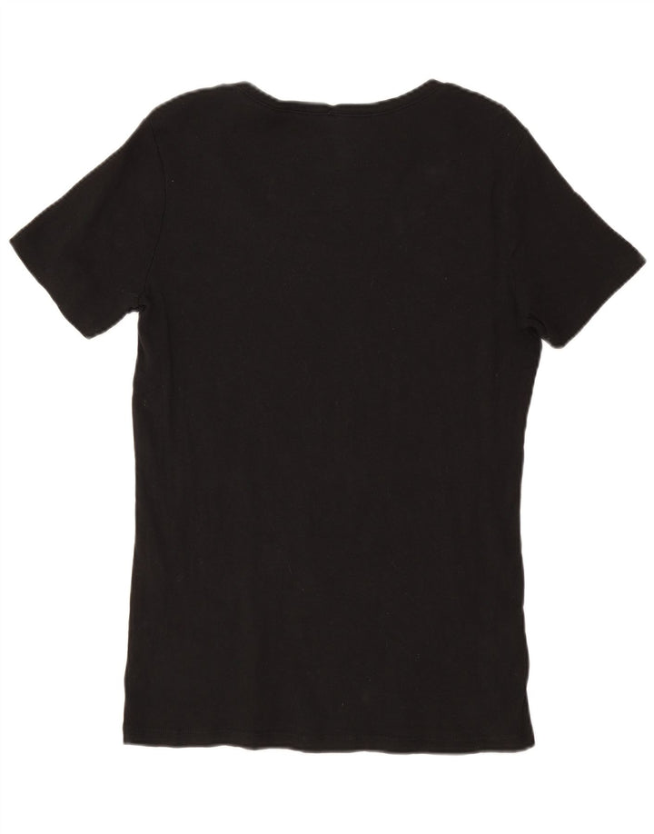 T-shirt da donna EDDIE BAUER UK 16 grande nera
