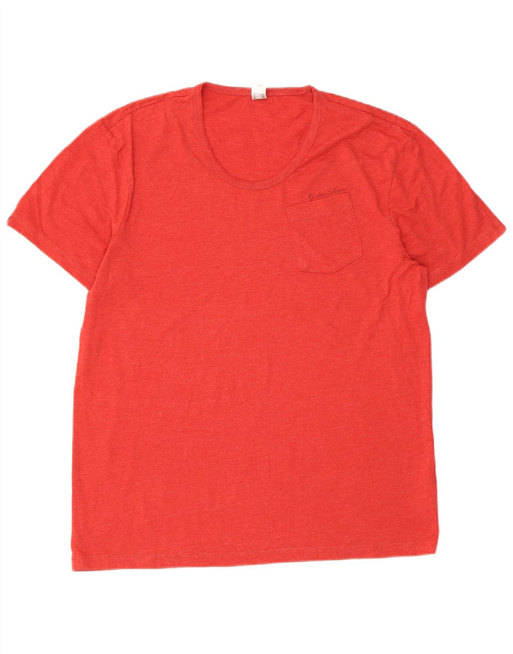 T-shirt da uomo G-Star Top rosso medio in cotone
