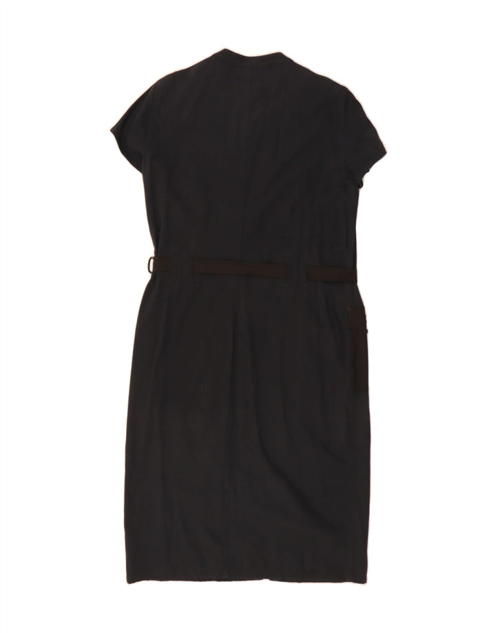 MARELLA Womens Shift Dress IT 46 Large Black Colourblock Cotton Vintage Marella and Second-Hand Marella from Messina Hembry 