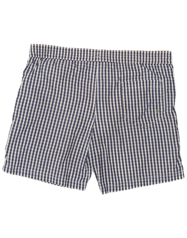 Pantaloncini da bagno da uomo Dolce & Gabbana a quadri grandi blu
