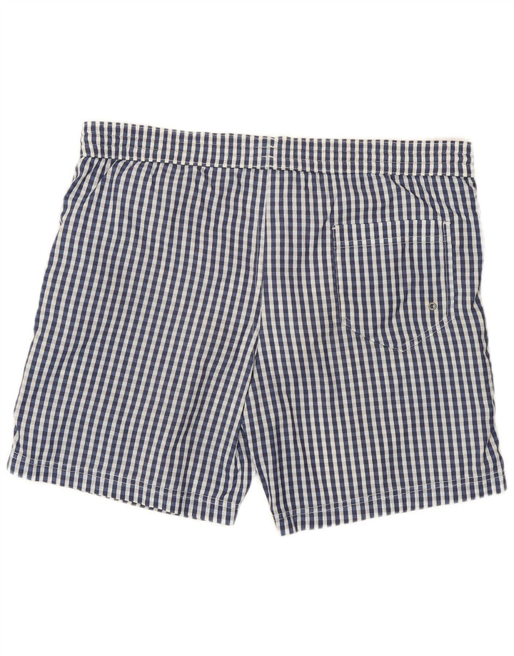 Pantaloncini da bagno da uomo Dolce & Gabbana a quadri grandi blu