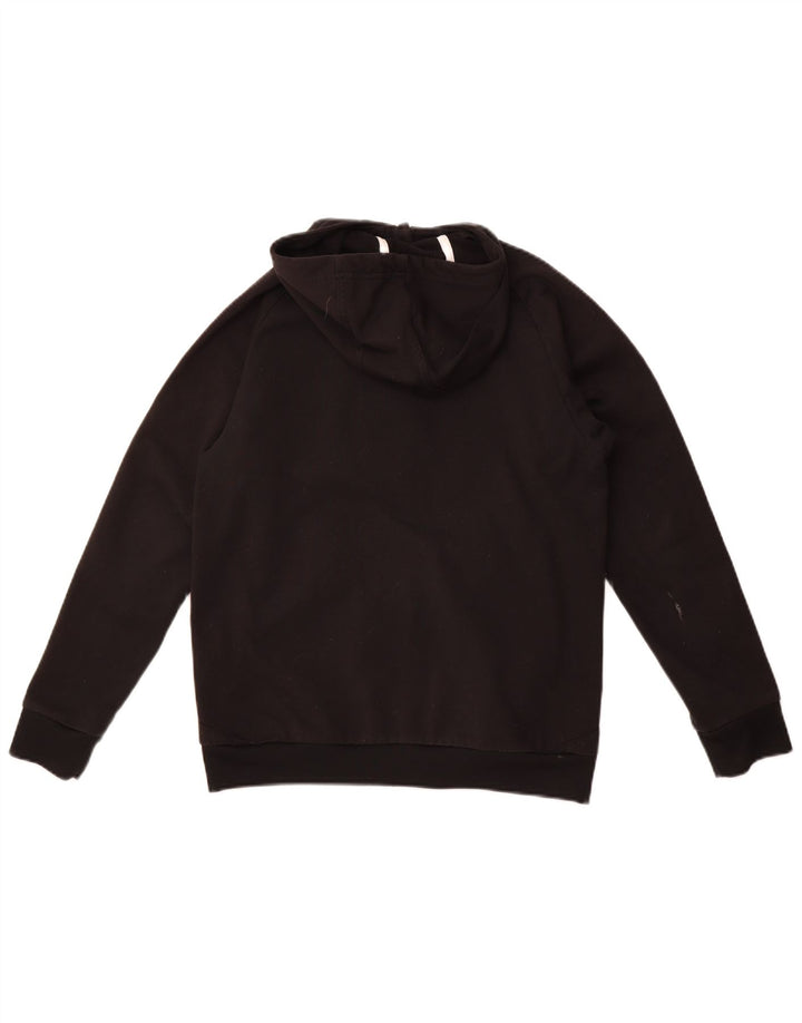 Felpa con cappuccio e zip Adidas da ragazzo 13-14 anni in poliestere nero