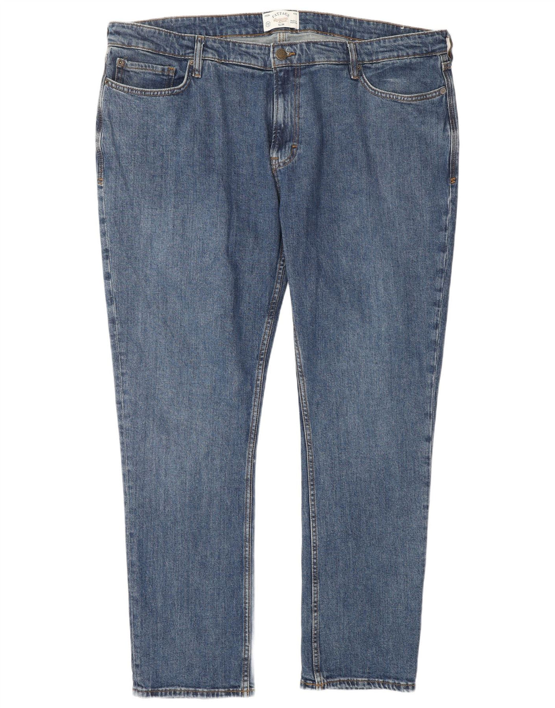Jeans slim da uomo FAT FACE W42 L34 cotone blu