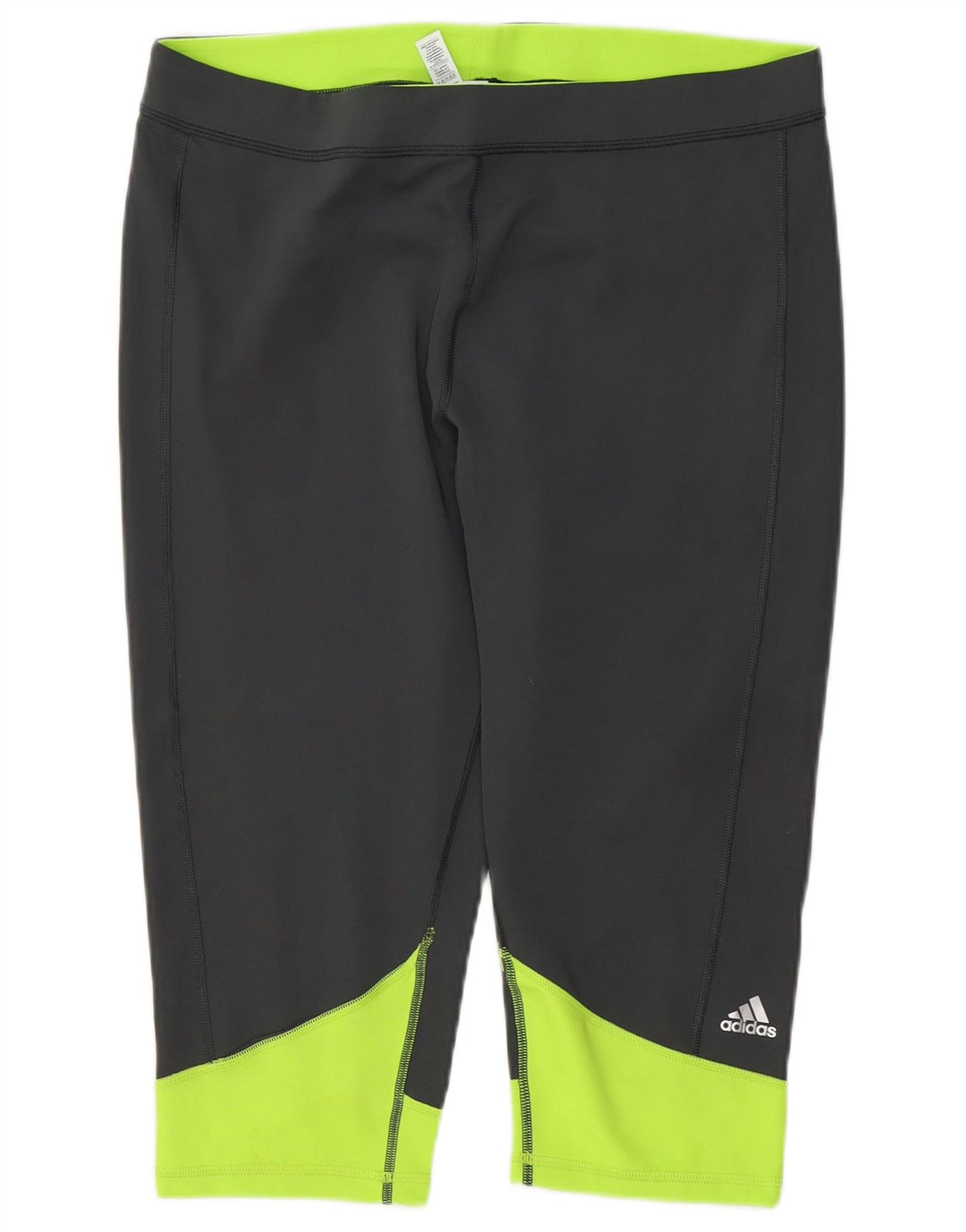 Leggings ADIDAS da donna Climalite Capri UK 20/22 XL Blocco di colore grigio