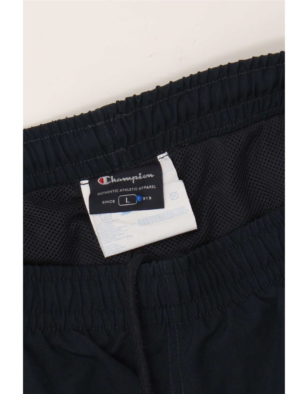 Pantaloni da tuta da uomo Champion Large in poliestere blu navy